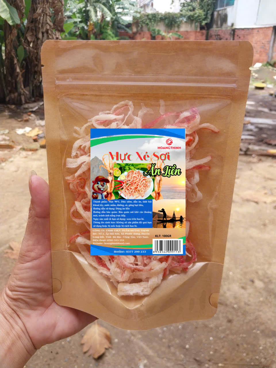 Mực Xé Sợi 100gr x 10 Gói