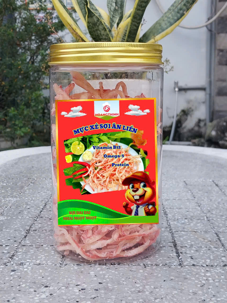 Mực Xé Sợi Lon 250Gr