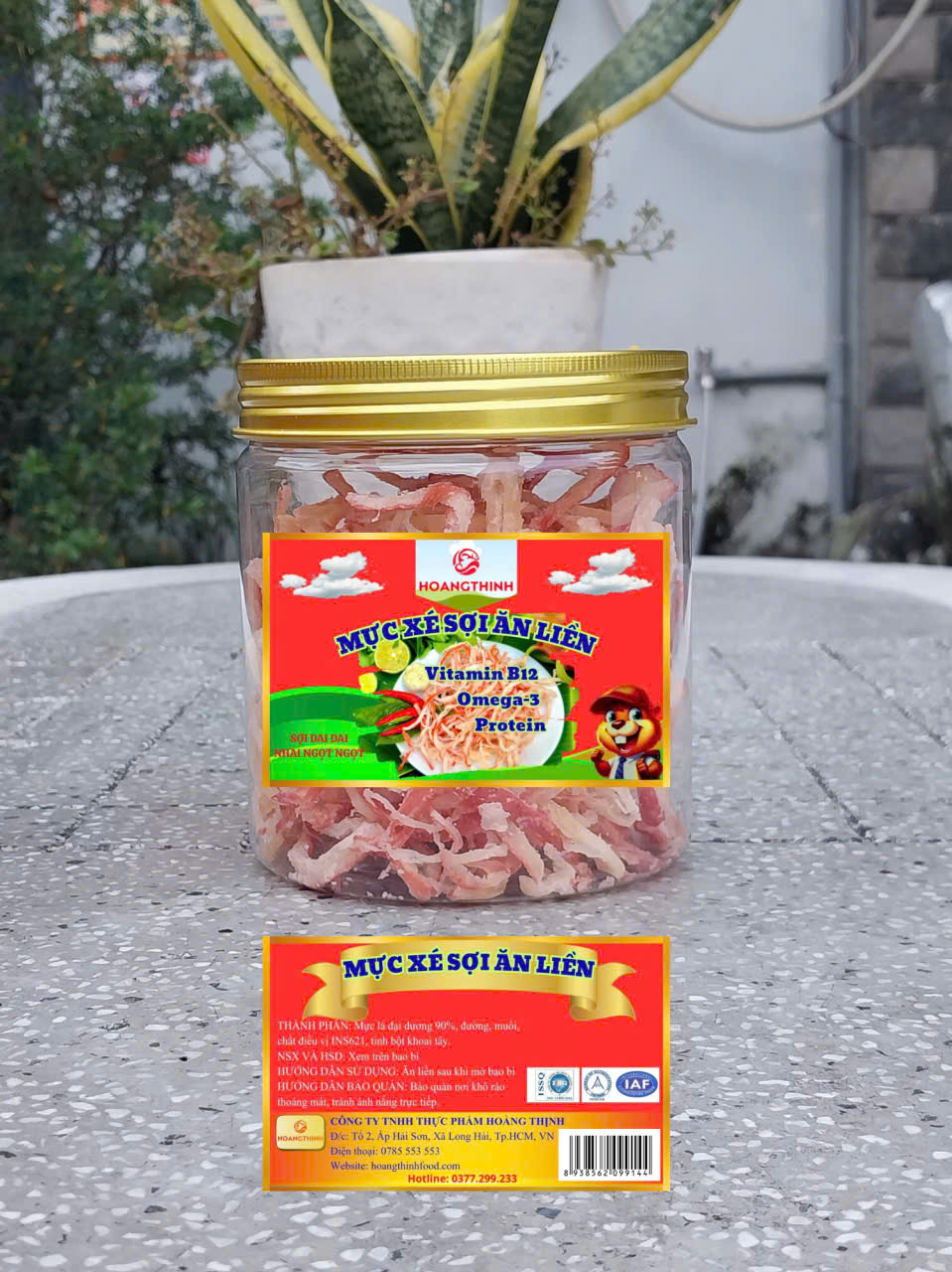 Mực Xé Sợi Lon 150Gr