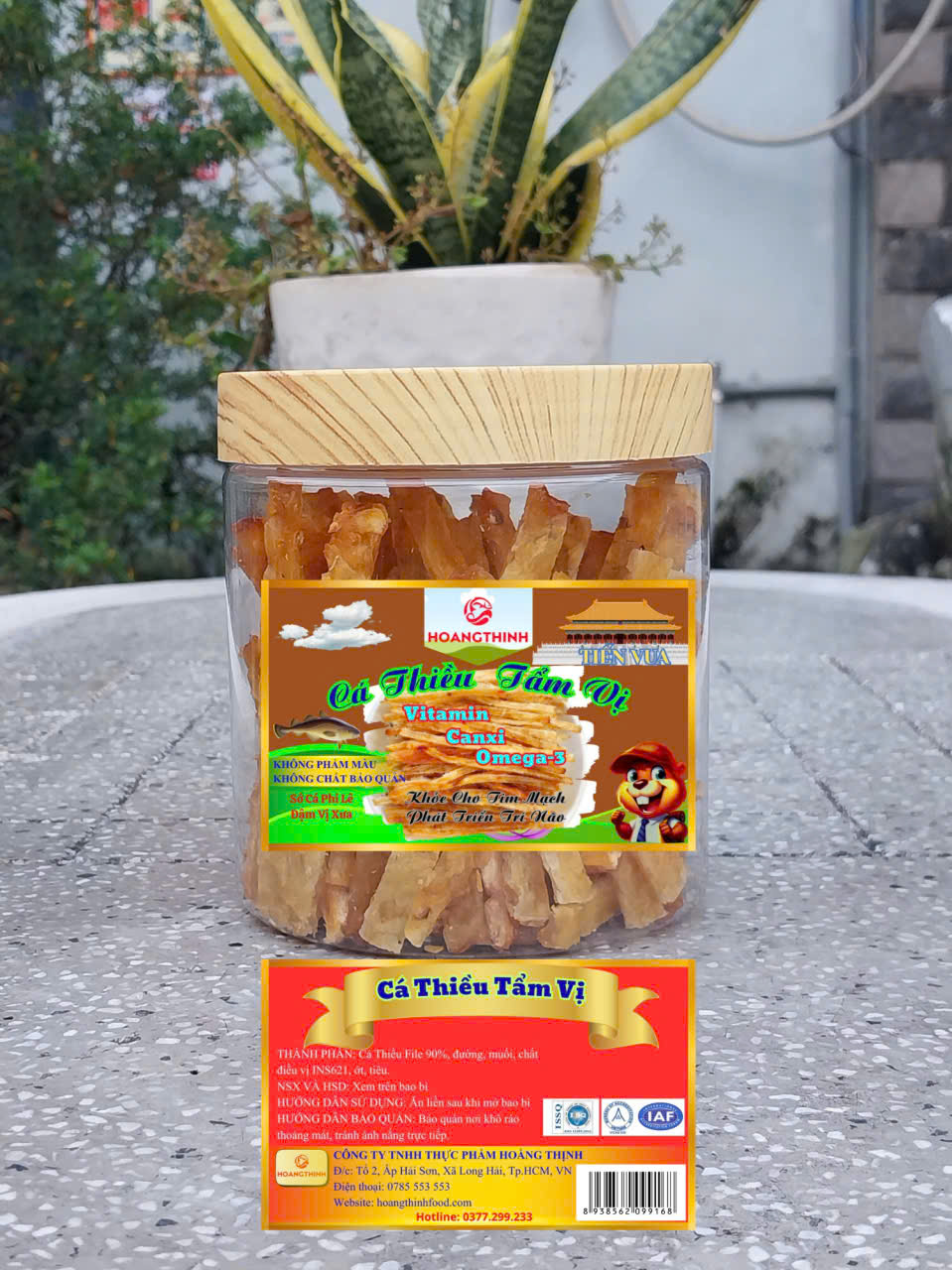 Cá Thiều Cắt Sợi Lon 200Gr