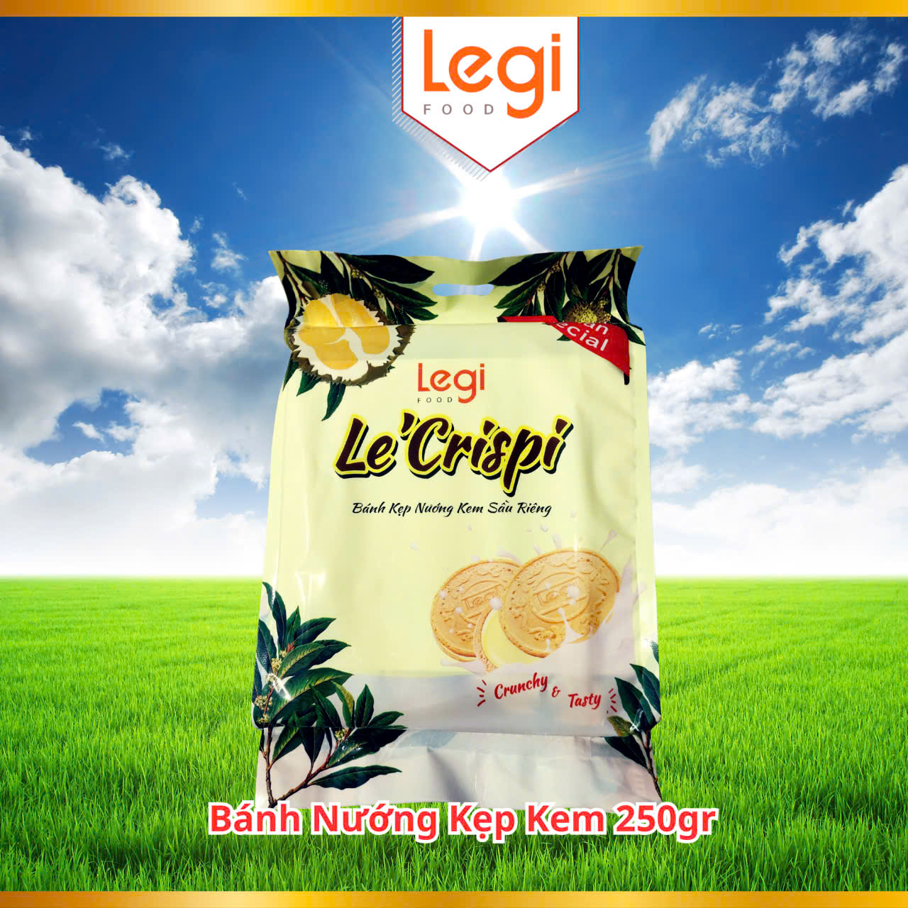 LeGi-Bánh Nướng Kẹp Kem 250gr