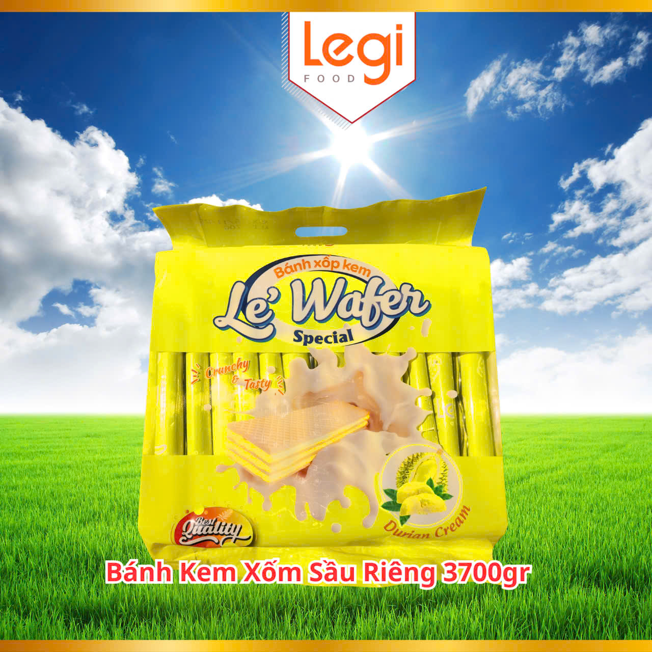 LeGi Bánh Kem Xốm Sầu Riêng 3700Gr